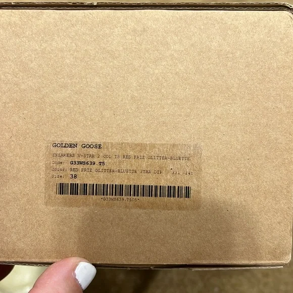 Golden Goose v-star 2 col T5 red fix glitter-bluette - Picture 7 of 8